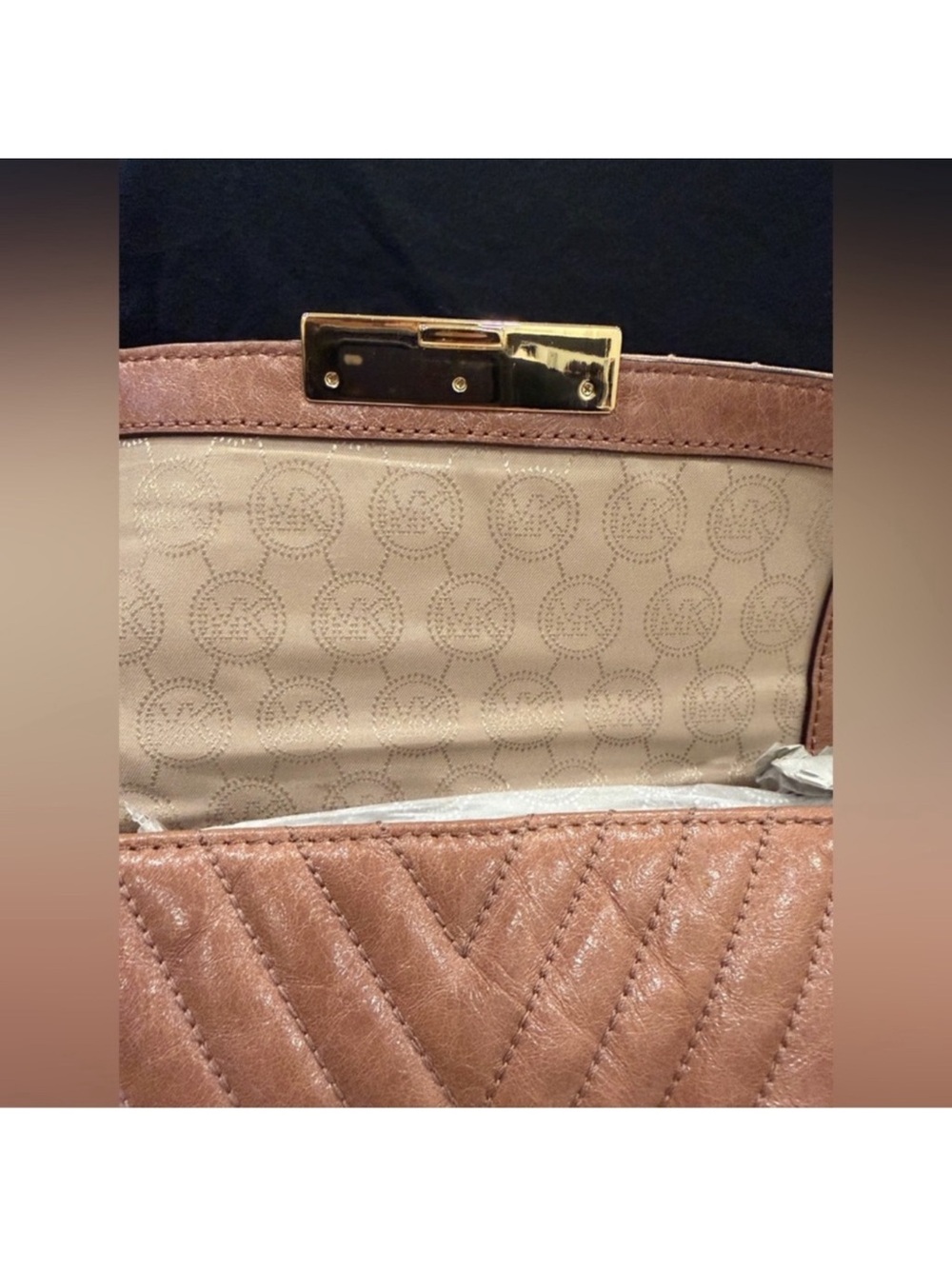 MICHAEL KORS SLOAN DUSTY ROSE QUILTED
CROSSBODY BAG (30F5GSLM1L) - Picture 7 of 9